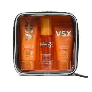 Victoria's Secret Clementine Hibiscus Set Body Care 3-Piece Travel Set